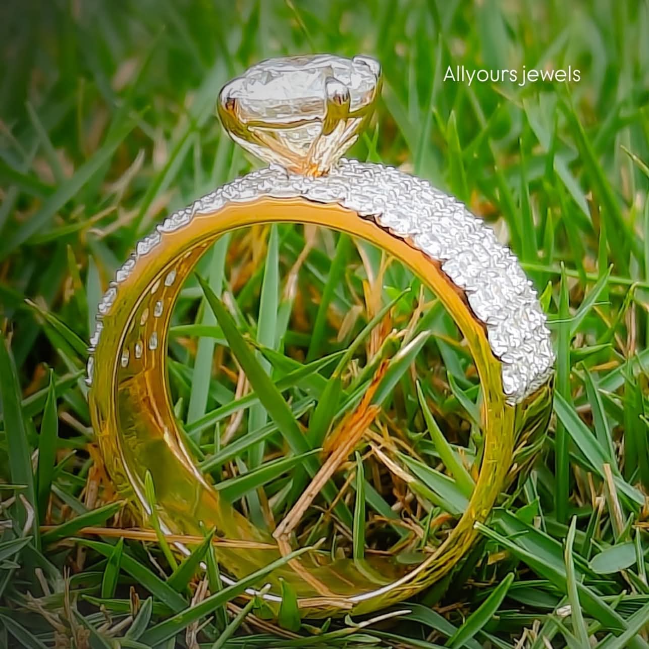 High Setting Solitaire Diamond Ring