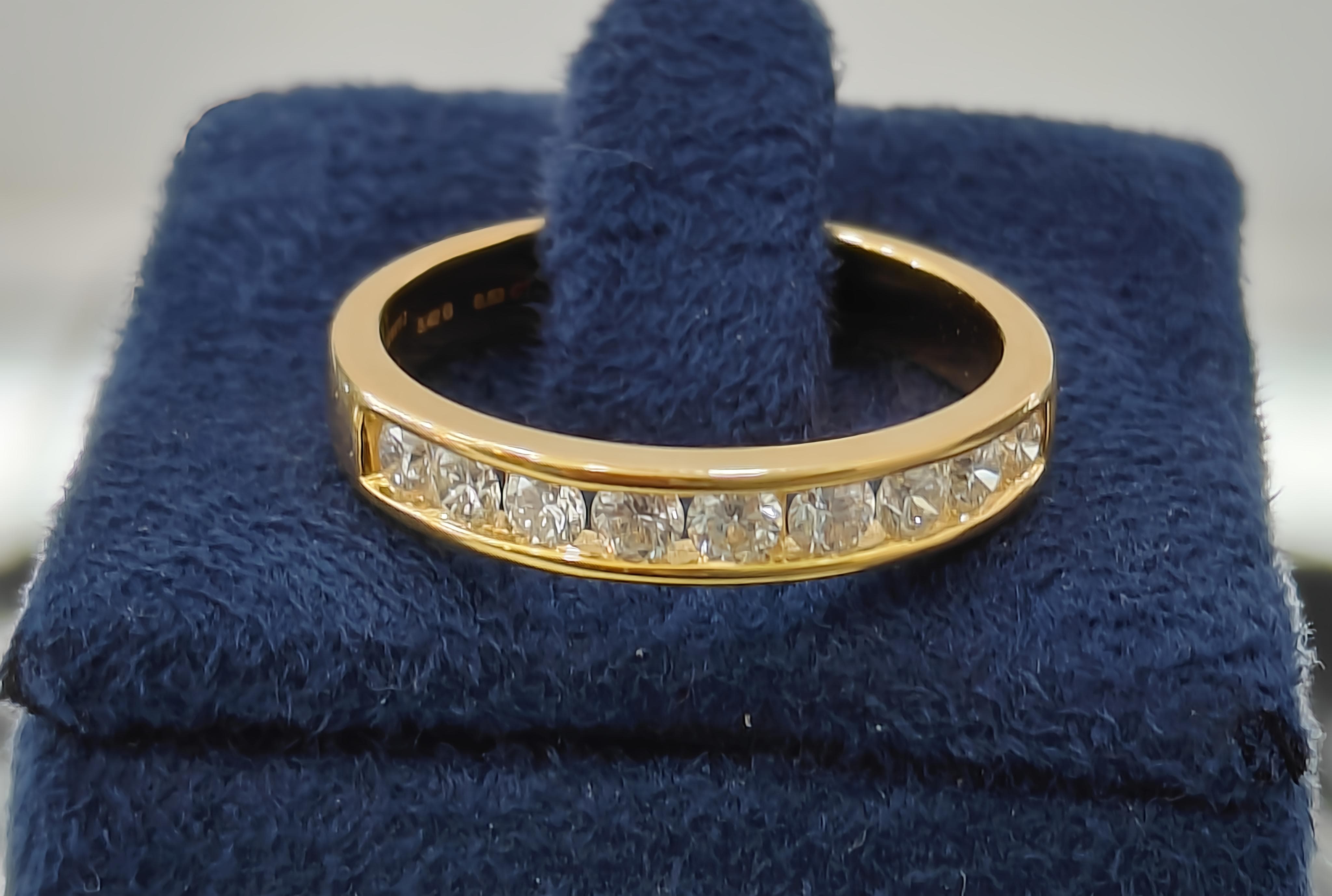 Lab grown diamond studded mens band