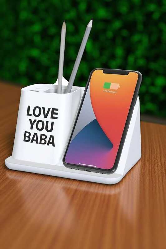 Mobile Wireless Charger With Pen Holder