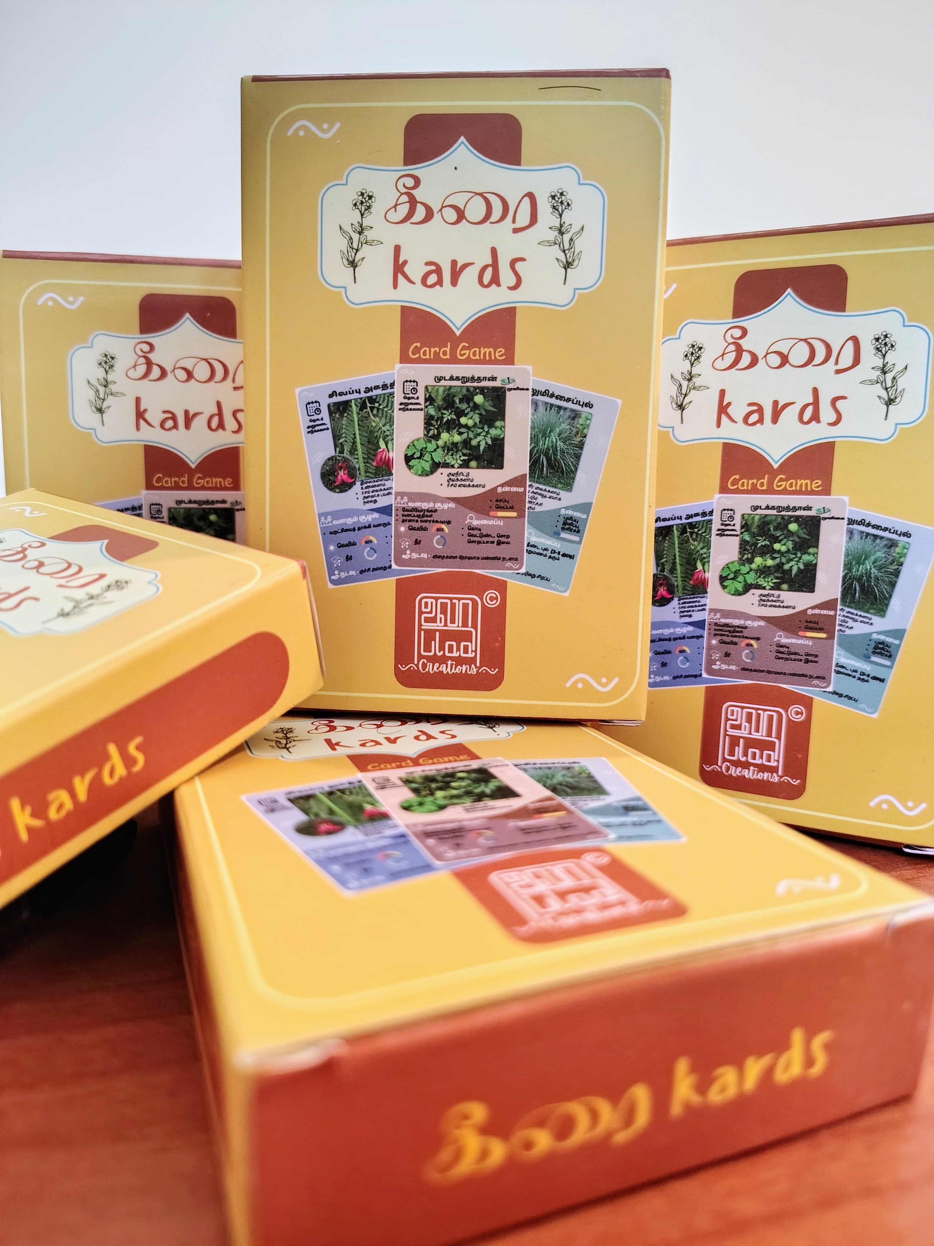 Keerai Cards kids play card