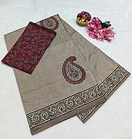 South Cotton Block Printed Saree