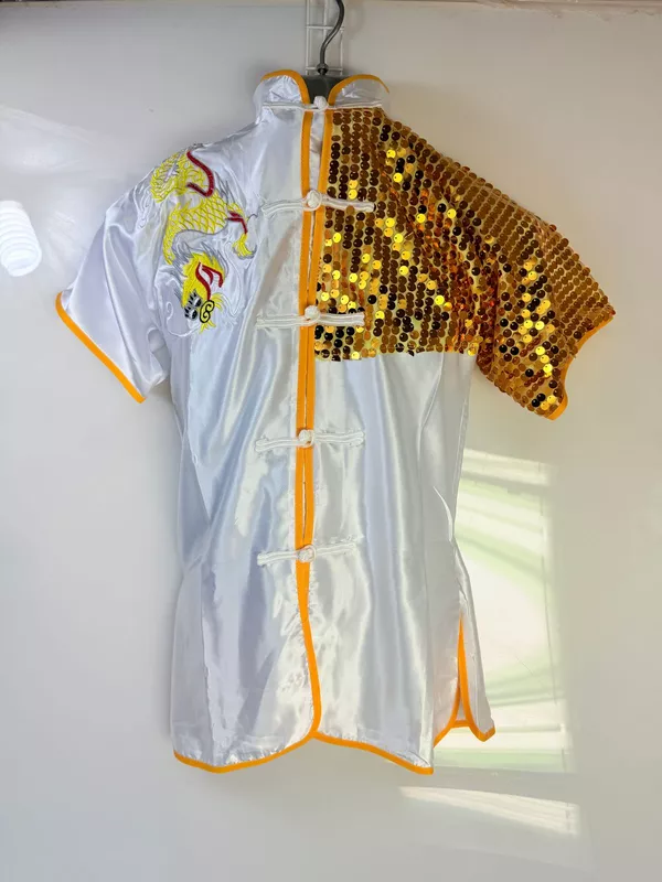 Copia de Copia de Uniforme Competencia Wu Shu lentejuelas Blanco