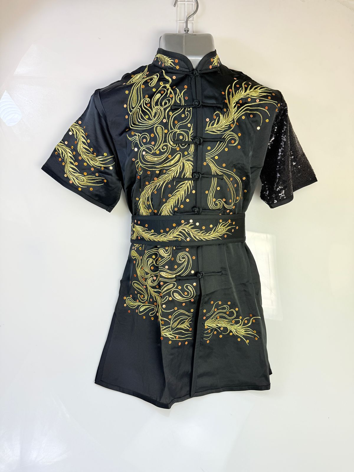 Copia de Uniforme Premium Wu Shu bordado Negro