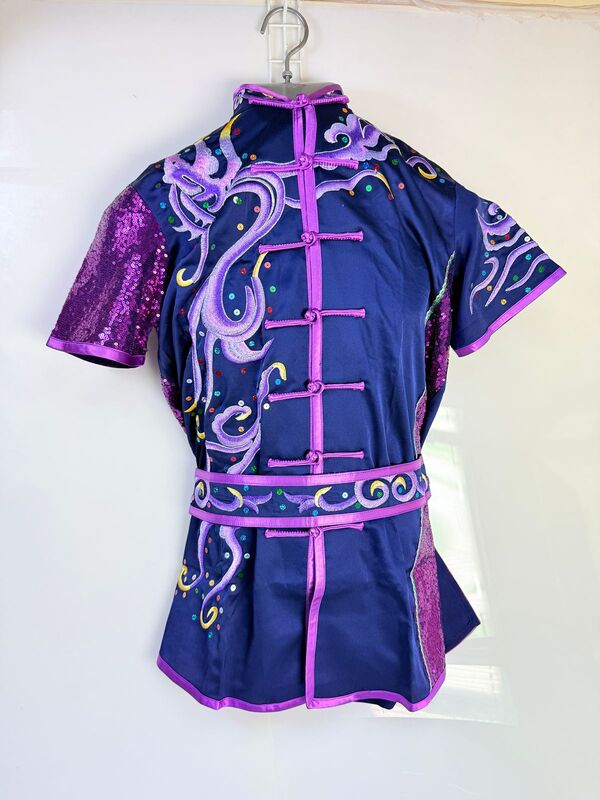 Copia de Copia de Copia de Uniforme Premium Wu Shu bordado Morado