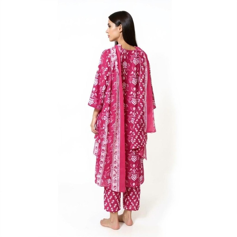 cotton suit with Dupatta 3