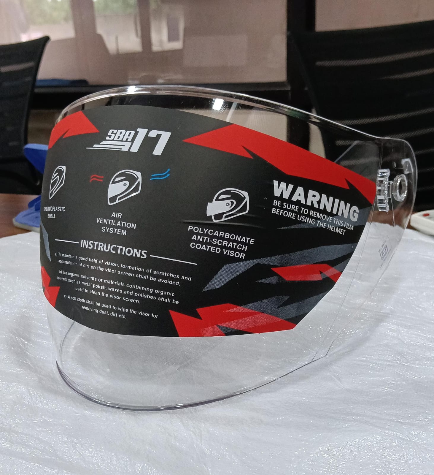 STEELBIRD CLEAR VISOR FOR RDX (SBA-17) STEELBIRD CLEAR VISOR FOR RDX (SBA-17)