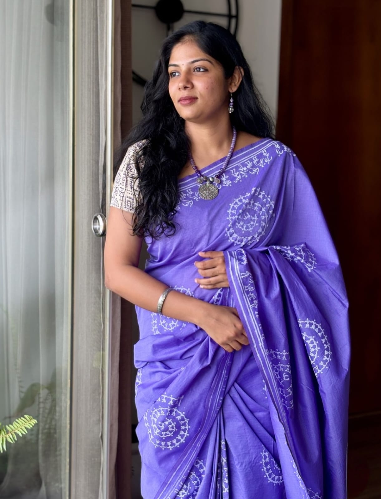 South Cotton Block Printed Saree
