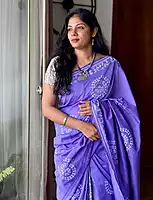South Cotton Block Printed Saree