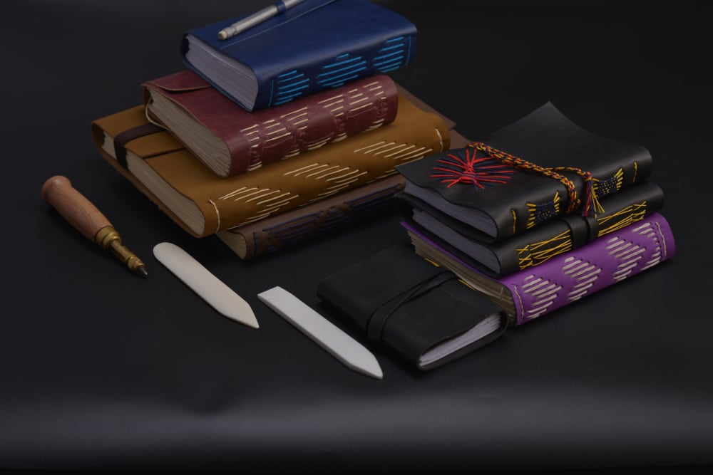 Equiano Longstitch Leather Journal | Personalised + Handcrafted