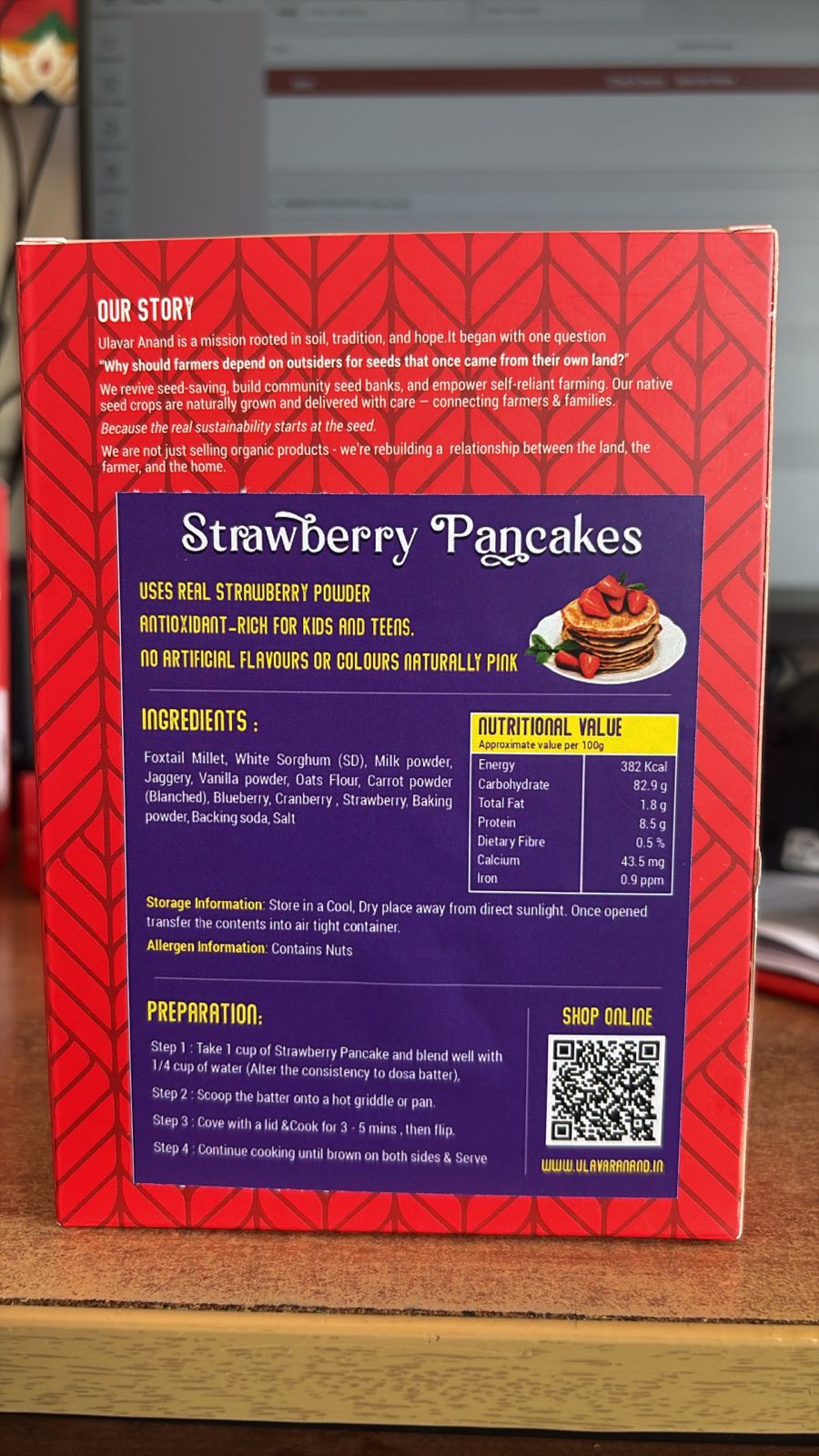 strawberry pancake 150g