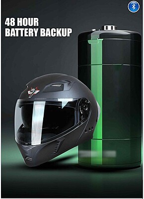 STEELBIRD SBA-20 ISS BT SHIELD X GLOSSY BLACK/GREY C/V 600 MM WITH EXTRA SMOKE VISOR