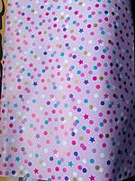 Gift Wrap Flatsheet with Sticker Tag - Dots & Stars