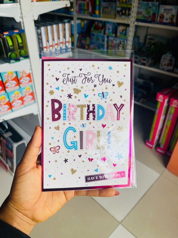 Poppyhill Just For You Birthday Girl Card - Pink