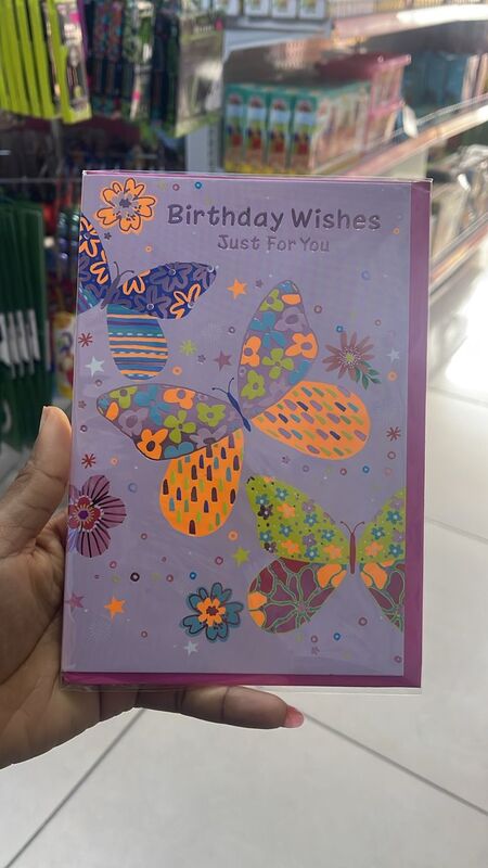 Birthday Wishes Just For You - Butterflies Pink