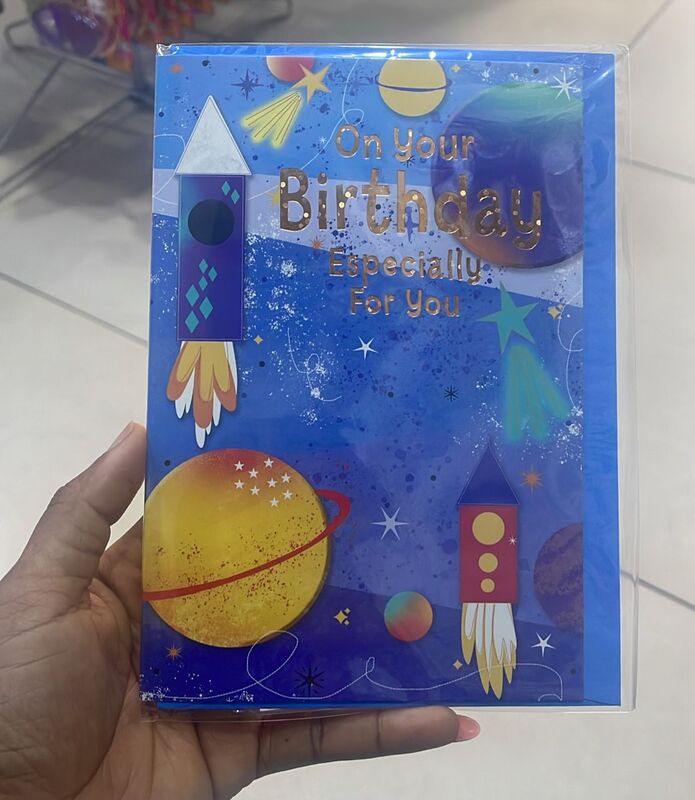 Simon Elvin On Your Birthday Especially For You Card - Blue