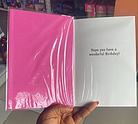 Simon Elvin Wishing You A Really Happy Birthday Card - Lilac