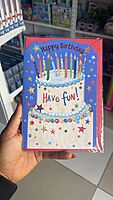 Simon Elvin Happy Birthday - Have Fun Card - Blue