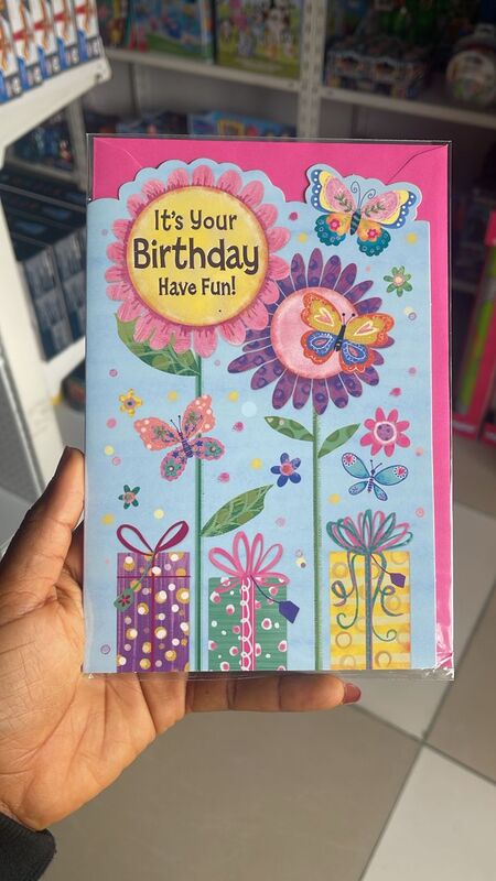 Simon Elvin It's Your Birthday Have Fun Card - Light Blue