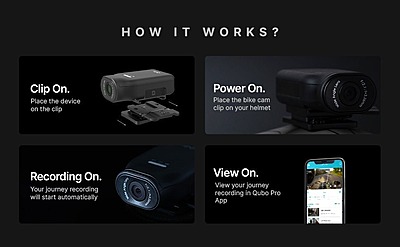 CI CAMERA QUBO BIKE CAM PRO WITH STAND