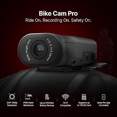 CI CAMERA QUBO BIKE CAM PRO WITH STAND