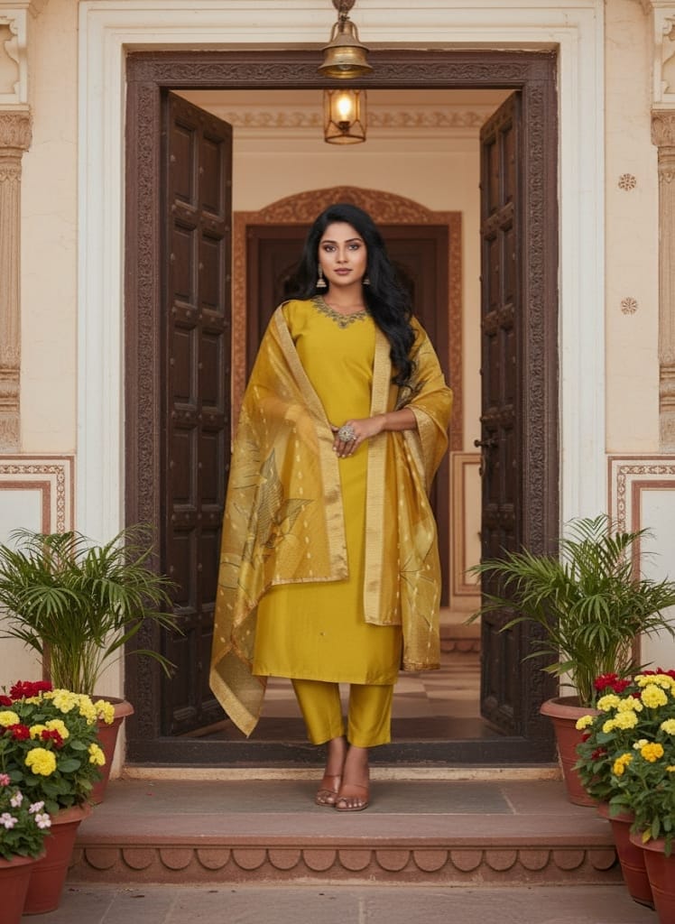 Sohani Olive Kurta Set