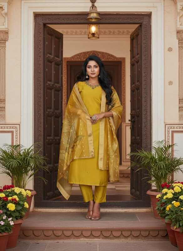 Sohani Olive Kurta Set