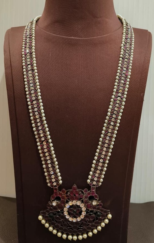 Margam Temple Jewellery โ Black Antique Finish | Full Real Kempstones