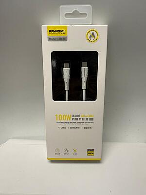 PAVAREAL Q37CTC 100W Silicone Data Cable (USB-C to USB-C, 1m)