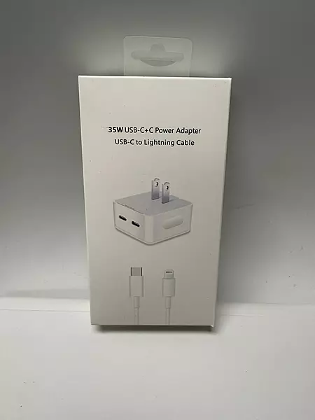 35W Dual USB-C Power Adapter with USB-C to Lightning Cable (Fast Charging Set)