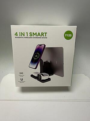 Y15S 4-in-1 Magnetic Wireless Charging Stand for iPhone, Watch, AirPods & iPad/Tablet