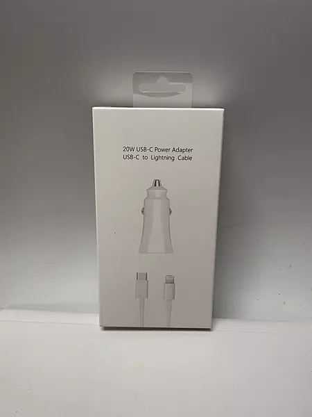 20W USB-C Car Charger with USB-C to Lightning Cable for iPhone & iPad Fast Charging