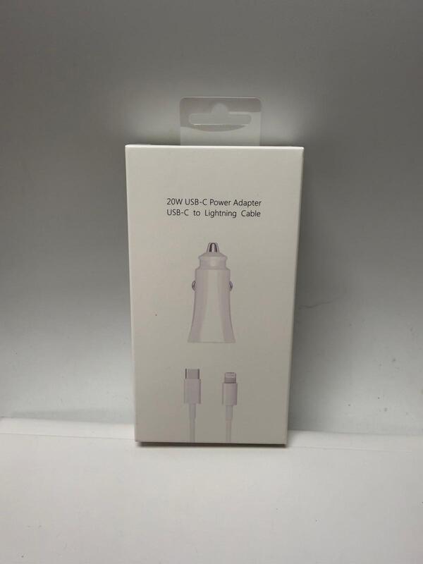 20W USB-C Car Charger with USB-C to Lightning Cable for iPhone & iPad Fast Charging