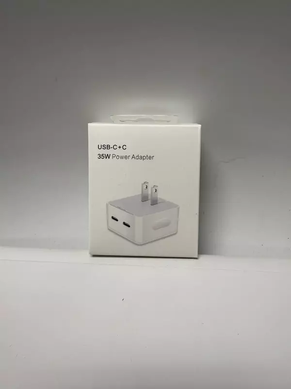 35W Dual USB-C Power Adapter – Fast Charger for Phones, Tablets & Laptops