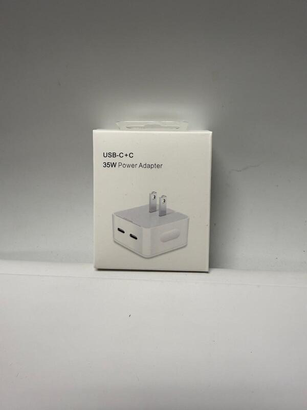 35W Dual USB-C Power Adapter – Fast Charger for Phones, Tablets & Laptops