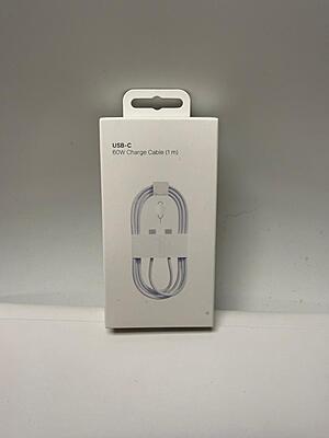 USB-C 60W Fast Charging Cable (1m) – Type-C to Type-C Data Cable