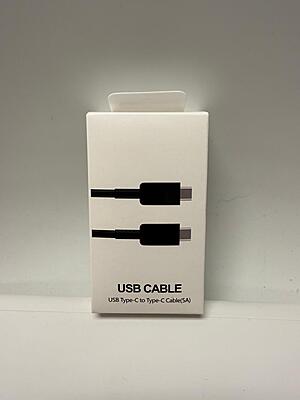 USB-C to USB-C Cable (5A) – Super Fast Charging Type-C Cable