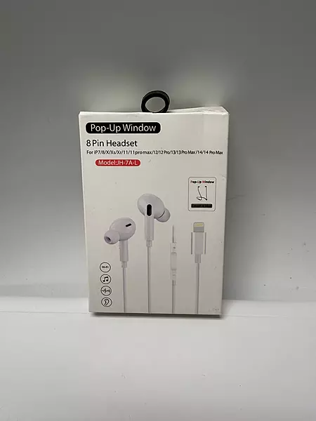 JH-7A-L 8-Pin Wired Earphones – Pop-Up Window Lightning Headset for iPhone