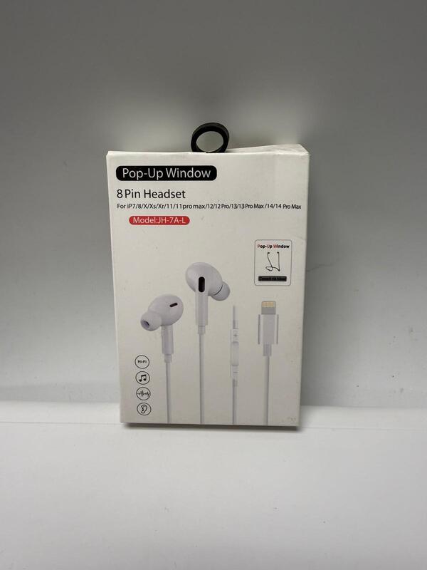 JH-7A-L 8-Pin Wired Earphones – Pop-Up Window Lightning Headset for iPhone