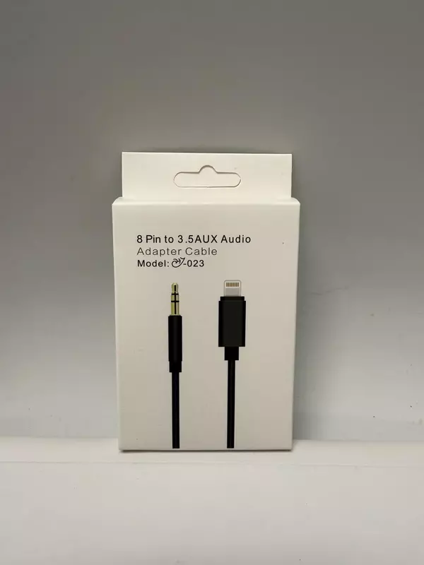 O-023 8-Pin to 3.5mm AUX Audio Adapter Cable – Lightning to AUX Converter