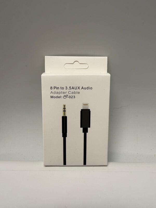 O-023 8-Pin to 3.5mm AUX Audio Adapter Cable – Lightning to AUX Converter