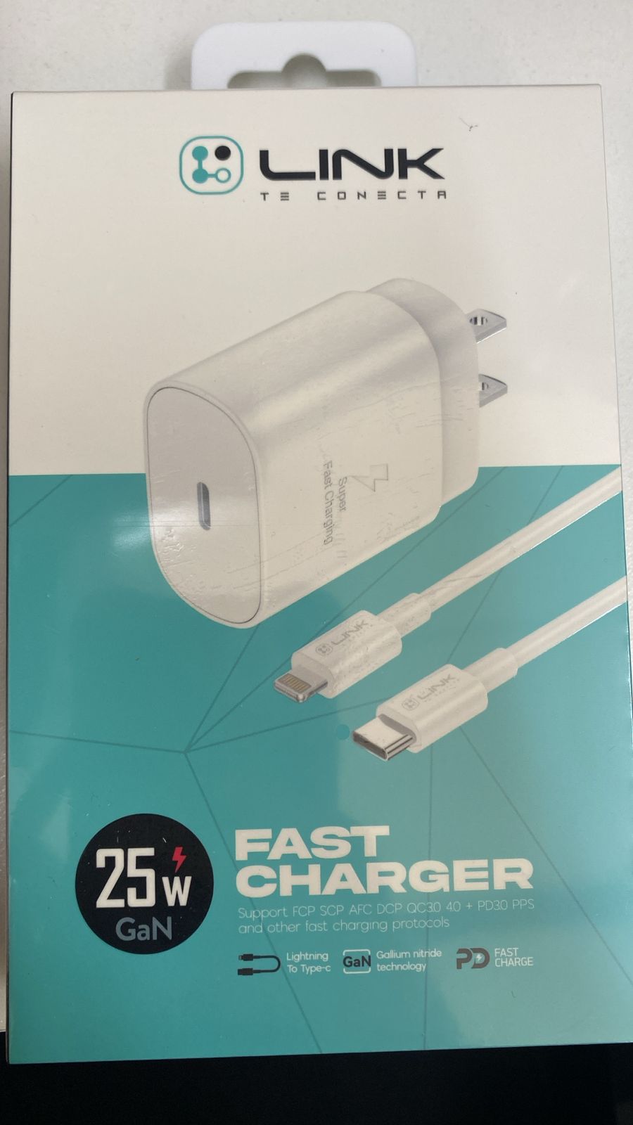 Cargador LINK USB-C a Lightning (Carga Rápida y Segura)