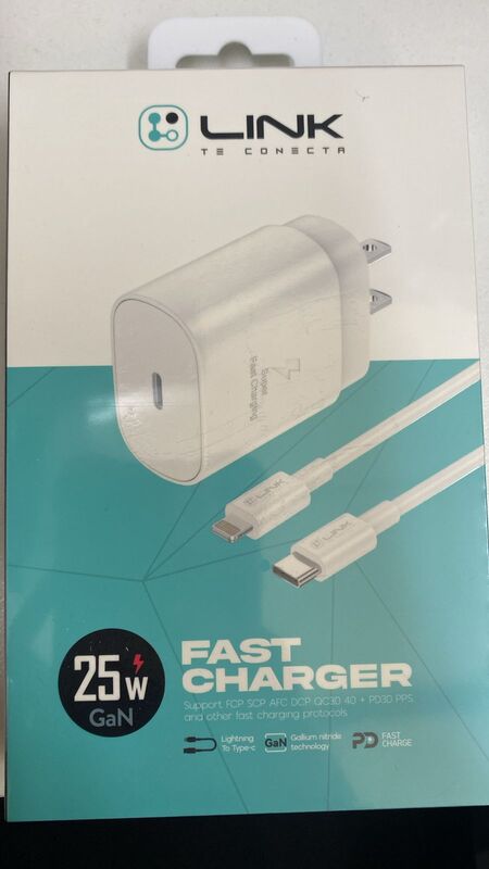 Cargador LINK USB-C a Lightning (Carga Rápida y Segura)