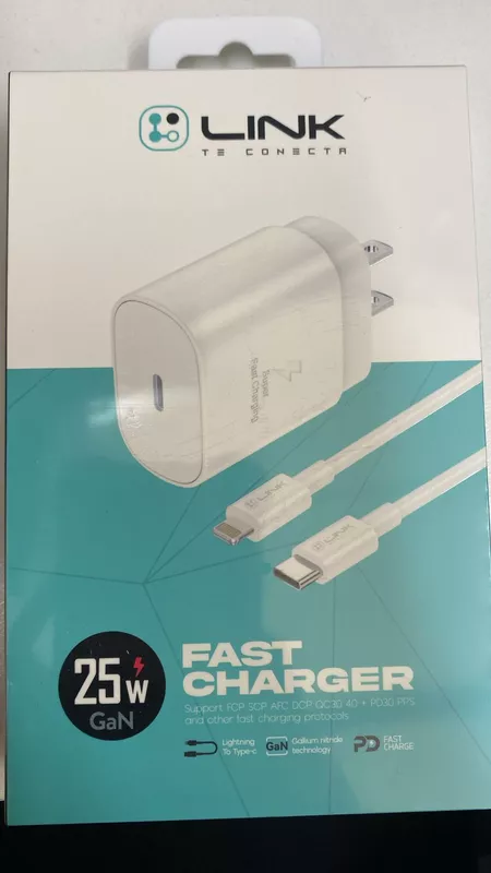 Cargador LINK USB-C a Lightning (Carga Rápida y Segura)