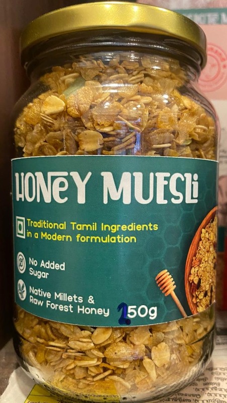 Honey muesli 250 G  (Glass Jar)