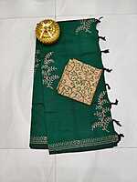 South Cotton Block Printed Saree