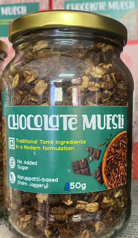 Chocolate muesli 250 G (Glass Jar)
