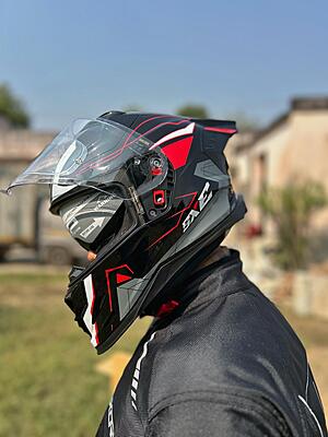 STEELBIRD SBH-61 ISS SXE RACE-X MATT BLACK/RED C/V 580MM WITH ANTIFOG(EXLUSIVE) STEELBIRD SBH-61 ISS SXE RACE-X MATT BLACK/RED C/V 580MM WITH ANTIFOG(EXLUSIVE)