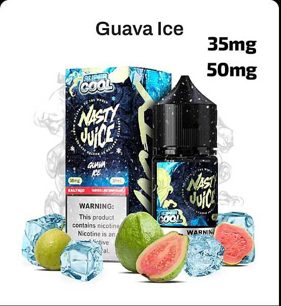 Nasty Salt Super Cool Guava Ice 50MG 30ML Original - Hachi Tobacco Dubai UAE