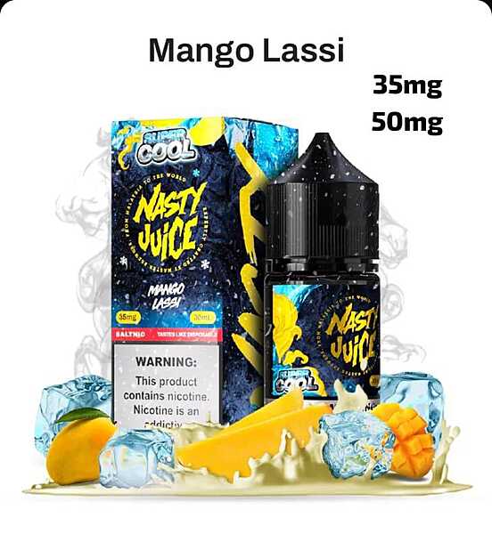 Nasty Salt Super Cool Mango Lassi 35MG 30ML Original - Hachi Tobacco Dubai UAE