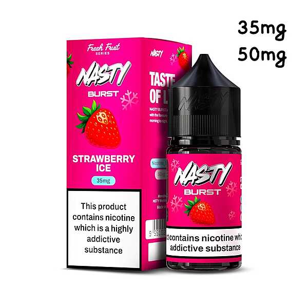 Nasty Salt Strawberry Ice 50MG 30ML Original - Hachi Tobacco Dubai UAE